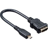 サンワサプライ HDMI変換アダプタ(マイクロHDMI・ブラック・0.1m) AD-HD20MCK 1本