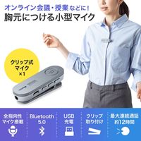 サンワサプライ Bluetoothスピーカーフォン(クリップ式マイクのみ) MM-BTMSP3CL 1個