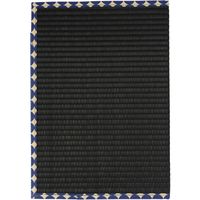 シンメ い草のドキュメントケース A4サイズ対応[黒/ドットネイビー] B01-25-00105 1個（直送品）