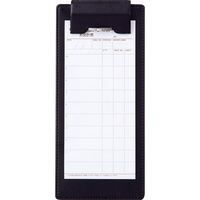 伊藤忠リーテイルリンク　合皮伝票ばさみ黒　カバーなし（わけあり品）