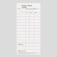 アスクル　お会計票　CHECK　SHEET　単票　連番なし　500枚 オリジナル  オリジナル（わけあり品）