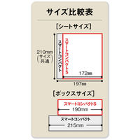 ティッシュペーパー 150組（5箱入）×1パック オリジナルティッシュ スマートコンパクトS PEFC認証紙 1パック（5箱入） ア  オリジナル（わけあり品）