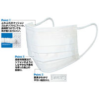 川西工業 耳にやさしい やわらかいマスクDX レギュラー 50枚入 AK7133R 1箱（50枚入） オリジナル  オリジナル（わけあり品）