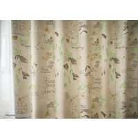 スミノエ ムーミン 遮光カーテン ムーミン谷の地図 100×178cm アイボリー 4549781277332 1枚