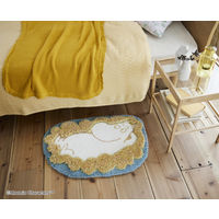 スミノエ ムーミン フラッフィームーミン マット 45×65cm ブルー 4549781277738 1枚