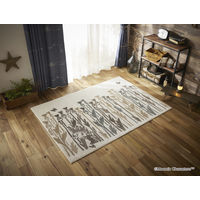 スミノエ MOOMIN ムーミン リトルミイワイルドフラワー ラグ 1300×1850mm ベージュ 1枚（直送品）