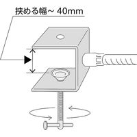 コミー 丸ミラー(平板・H鋼用金具付) MF28TC 1個