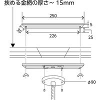 丸ミラー（目の粗い金網用金具付） MF44TL 1個 コミー（直送品）