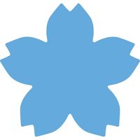 カール事務器 クラフトパンチ中 Sakura CP-2サクラ 1セット(5個)