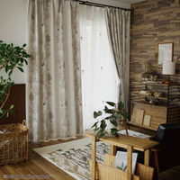 スミノエ MOOMIN セミオーダー カーテン プートドレープ 2700×1500mm ライトブラウン １セット(2枚入)（直送品）