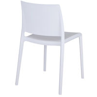 藤沢工業 TOKIO リフレッシュチェア ホワイト BCQ21SA WH 1セット(4脚入)（取寄品）