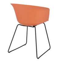 藤沢工業 TOKIO リフレッシュチェア オレンジ RCR21A DG 1セット(2脚入)（取寄品）