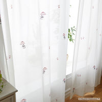 スミノエ MOOMIN セミオーダー レースカーテン アンブレラ 1200×1390mm ホワイト １セット(2枚入)（直送品）