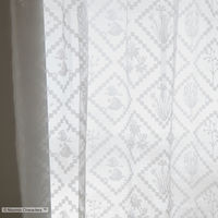 スミノエ MOOMIN セミオーダー レースカーテン ヒシガタ 2800×2340mm ホワイト １セット(2枚入)（直送品）