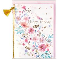 日本ホールマーク お誕生お祝い グリーティングカード フラワーズ 801335 6枚（直送品）