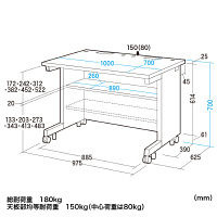 サンワサプライ GEデスク 幅1000×奥行700×高さ700mm GE-1071 1台（直送品）