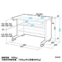 サンワサプライ GEデスク 幅1000×奥行800×高さ700mm GE-1081 1台（直送品）