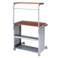 サンワサプライ パソコンデスク 幅750×奥行566×高さ1176～1326mm HDS-1SVN 1台（直送品）