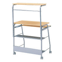 サンワサプライ パソコンデスク 幅750×奥行528×高さ1100～1250mm HLN-75N 1台（直送品）