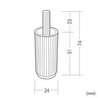 サンワサプライ アジャスター（プリンタ台/スタンド/ラック用） LPS-AD1 1セット（4個入）（直送品）