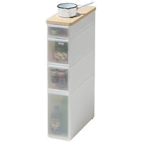 吉川国工業所 耐熱木天板ストッカースリム ホワイト TS-121WT 1台