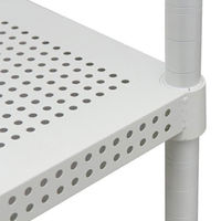 アイリスオーヤマ ポール直径25mm パンチングラック 棚板 ホワイト 幅610×奥行460mm MR-61TP 1枚　（直送品）