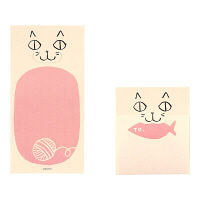 デザインフィル 付せん紙ひみつ ネコ柄 11428006 1セット(1パック×3)