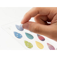 デザインフィル 付せん紙フィルム ミニ しずく柄 19008006 3個（直送品）