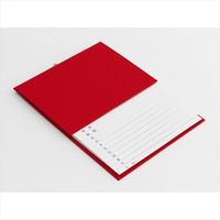 デザインフィル 34175006HF 電話帳<A5> 電話帳 赤 34175006 1冊