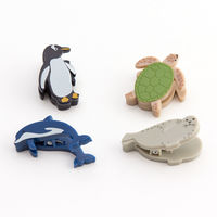 デザインフィル マグネットクリップ 水族館柄 43328006 1セット(2パック)