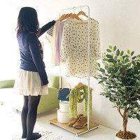 宮武製作所 ダブルハンガーラック liten（リーテン） ホワイト 幅600×奥行400×高さ1700mm 1台（直送品）