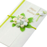 デザインフィル PC 金封153 結婚祝 ラウンドブーケ柄 白 25153006 2枚（直送品）