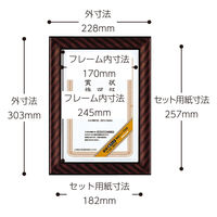 コクヨ 賞状額縁（金ラック） 規格B5 カーRB5 カ-RB5 1枚