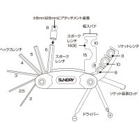 角利産業 自転車工具セット SBT-16（直送品）