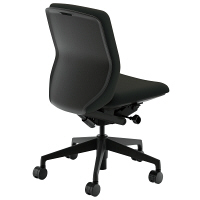 【組立設置込】内田洋行 UCHIDA（ウチダ） KRENE クレネチェア 肘なし ブラック ブラックシェル KRA-100BC 1脚（3梱包）（直送品）