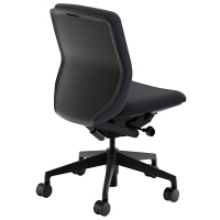 【組立設置込】内田洋行 UCHIDA（ウチダ） KRENE クレネチェア 肘なし ダークグレイ ブラックシェル KRA-100BC 1脚（3梱包）（直送品）