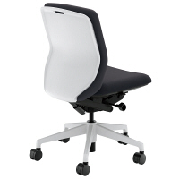 【組立設置込】内田洋行 UCHIDA（ウチダ） KRENE クレネチェア 肘なし ダークグレイ ホワイトシェル KRA-100WC 1脚（3梱包）（直送品）