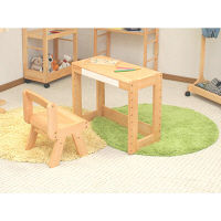 市場 na-kids（ネイキッズ） キッズスタディーセット デスク高さ調整機能付き ナチュラル KDS-1541NA 1セット（直送品）