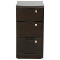 【軒先渡し】ヤマソロ タモシリーズ タモチェスト 幅320mm 3段 ダークブラウン 幅320×奥行423×高さ625mm 1台（直送品）