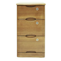 【軒先渡し】ヤマソロ タモシリーズ タモチェスト 幅320mm 3段 ライトブラウン 幅320×奥行423×高さ625mm 1台（直送品）