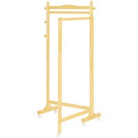 【軒先渡し】ヤマソロ スリーウェイハンガー ナチュラル 幅825～1485×奥行400～940×高さ1600mm 1台（直送品）