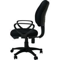 【軒先渡し】ヤマソロ ブリッジ オフィスチェア ブラック 1脚（直送品）