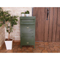 【軒先渡し】ヤマソロ Caleb ラージスタンドポスト グリーン 幅400×奥行335×高さ900mm 1台（直送品）