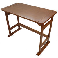 【軒先渡し】ヤマソロ 高さ調節テーブル ライトブラウン 幅920×奥行500 高さ610・640・670・700mm 1台（直送品）