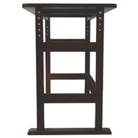 【軒先渡し】ヤマソロ 高さ調節テーブル ダークブラウン 幅920×奥行500×高さ610・640・670・700mm 1台（直送品）