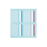 コクヨ（KOKUYO） タックメモインデックスカラーパレット ふせん 特大 42×38 青・赤 メ-P7500 1セット（200枚：20枚入×10袋）（直送品）