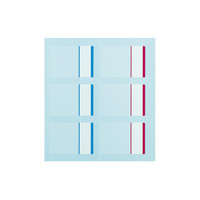 コクヨ タックメモインデックス<カラーパレット> 大 青・赤2色ミックス メ-P7510 1セット（300片：30片入×10パック）（直送品）