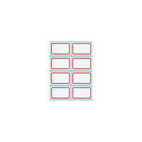 コクヨ タックタイトル 27×43mm 赤枠 タ-70-2 1セット(1632片:136片入×12パック)