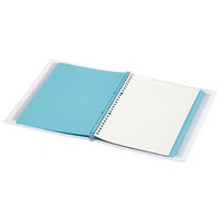 コクヨ スライドバインダー<コロレー>(スリム) B5(26穴) ブルー 15枚付 ル-PV30B 1セット(6冊)