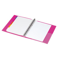 コクヨ（KOKUYO） バインダーノート<カラータグ>金属とじ具 B5（26穴） ピンク 20枚付 CTル-C350P 1セット（5冊入）（直送品）